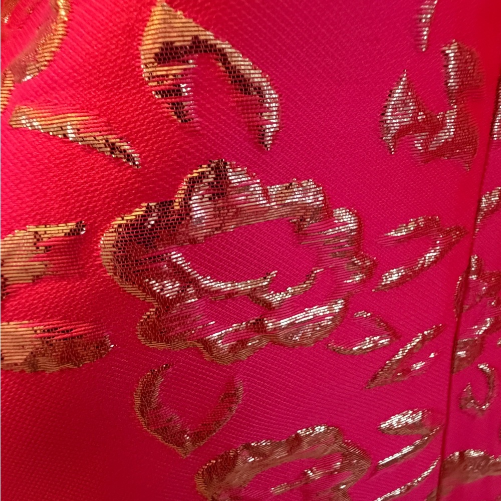 Lilly Pulitzer pink and gold puffy sleeve blouse in size XL NWT - Picture 7 of 7